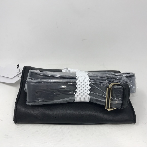 JustFab #Fabforall Universal Hand/Belt Bag, Size OS - Black/Gold - Picture 2 of 10